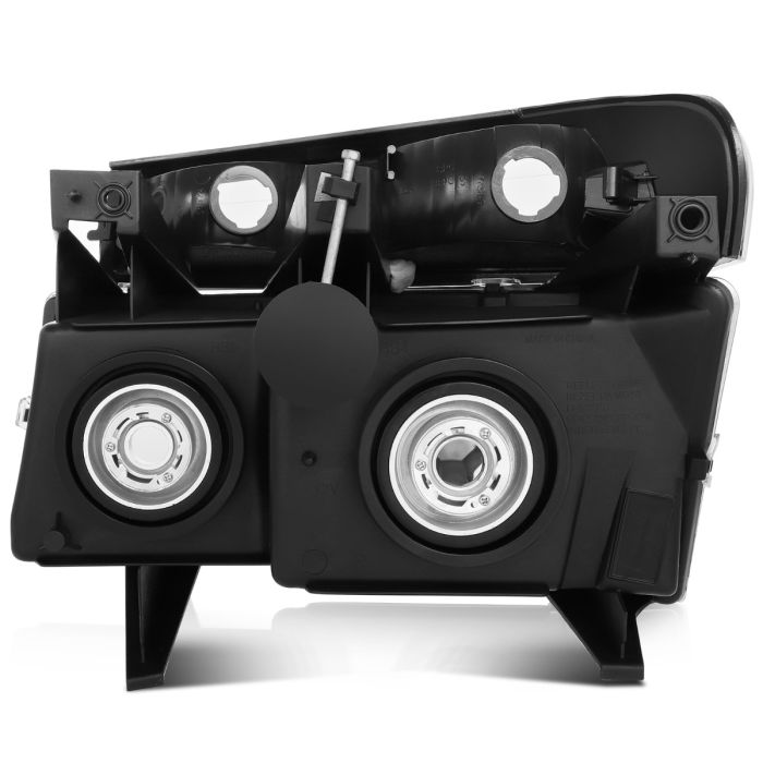 2004-2012 Chevrolet Colorado 2004-2012 GMC Canyon Headlight Assembly Driver and Passenger Side Black Housing 