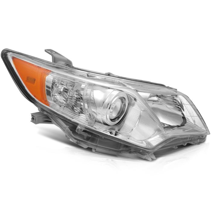 2012-2014 Toyota Camry Headlights Assembly Driver and Passenger Side Chrome Housing 