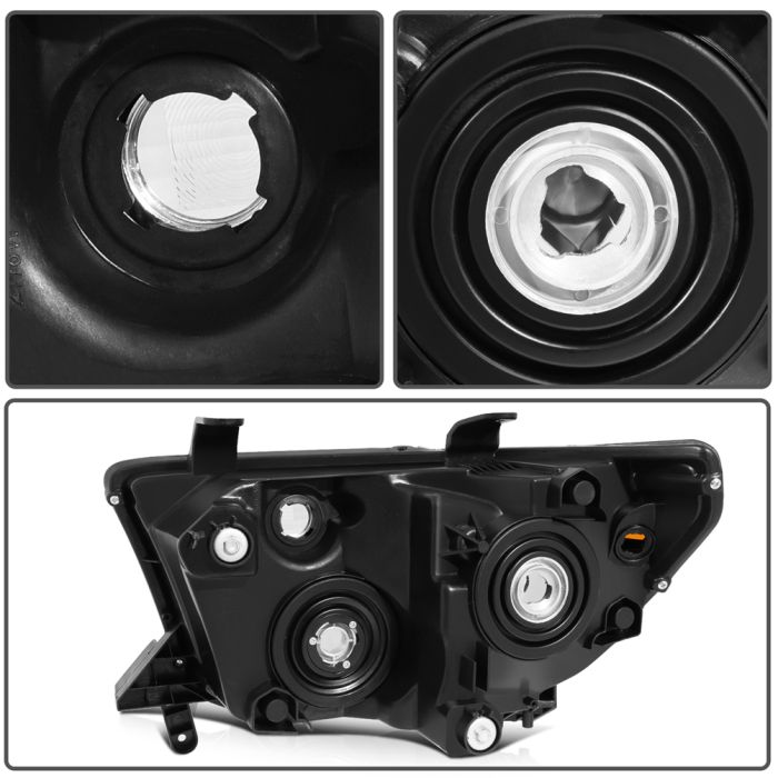 2008-2017 Toyota Sequoia/07-13 Tundra Headlights Assembly Driver and Passenger Side Black Housing 