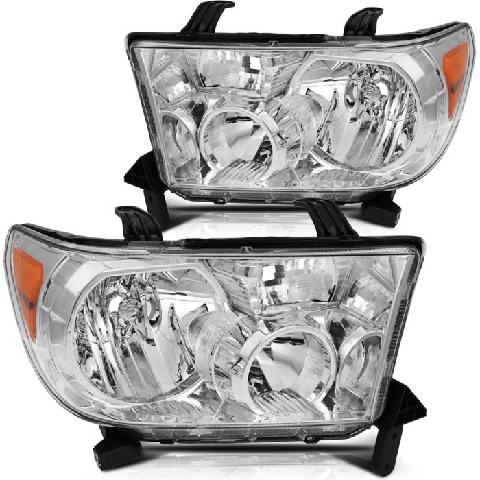 One Pair Headlights Assembly Fits 2008-2017 Toyota Sequoia Headlamp Assembly Set