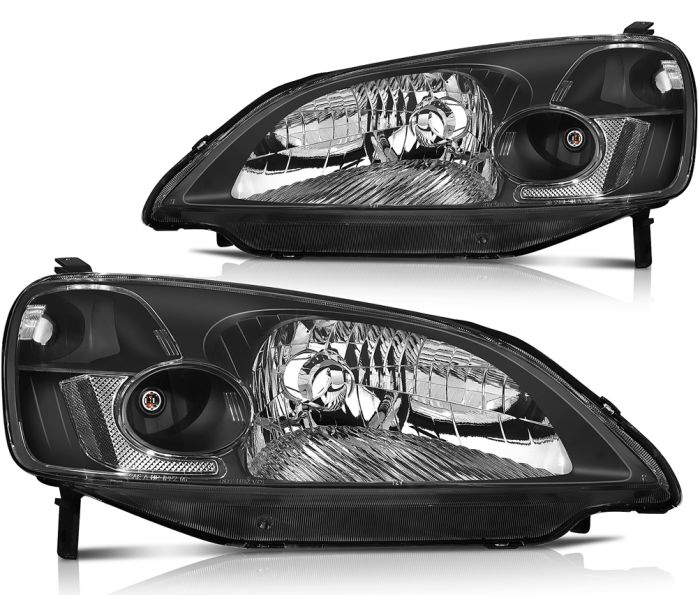 Fits Honda Civic 2013-2016 Headlight Assembly Left + Right Sides Replacement 