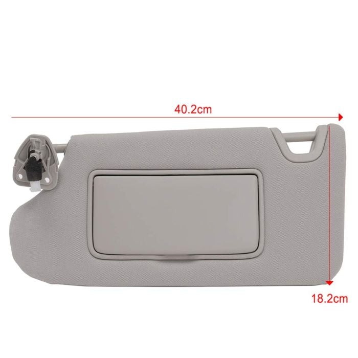 Sun Visor Gray Left Driver Side with Sunroof for Nissan (96401-3TA2A)- 