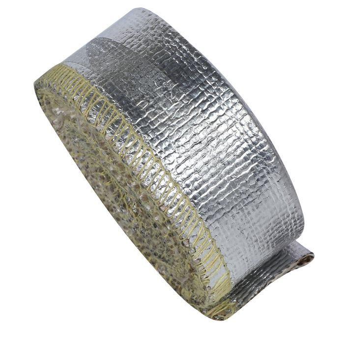 Aluminized Metallic Heat Shield Sleeve Insulated Wire Hose Cover Loom 1/2