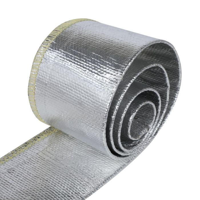 Metallic Heat Shield Sleeve Insulated Wire Hose Cover Wrap Loom Tube 1.5
