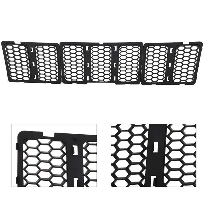 Front Bumper Grille Guard Matte Black