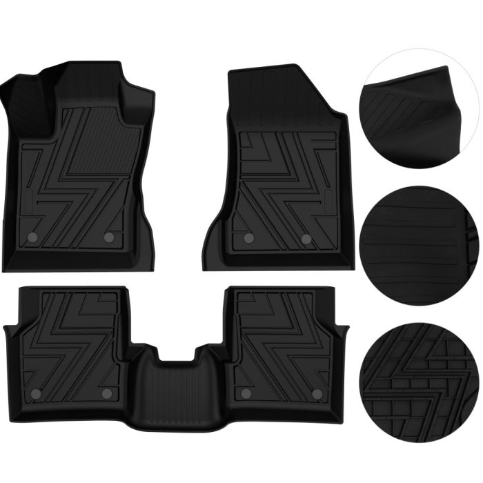All Weather Rubber Floor Mats Liners Fits Jeep Compass 2.4L Front + Rear