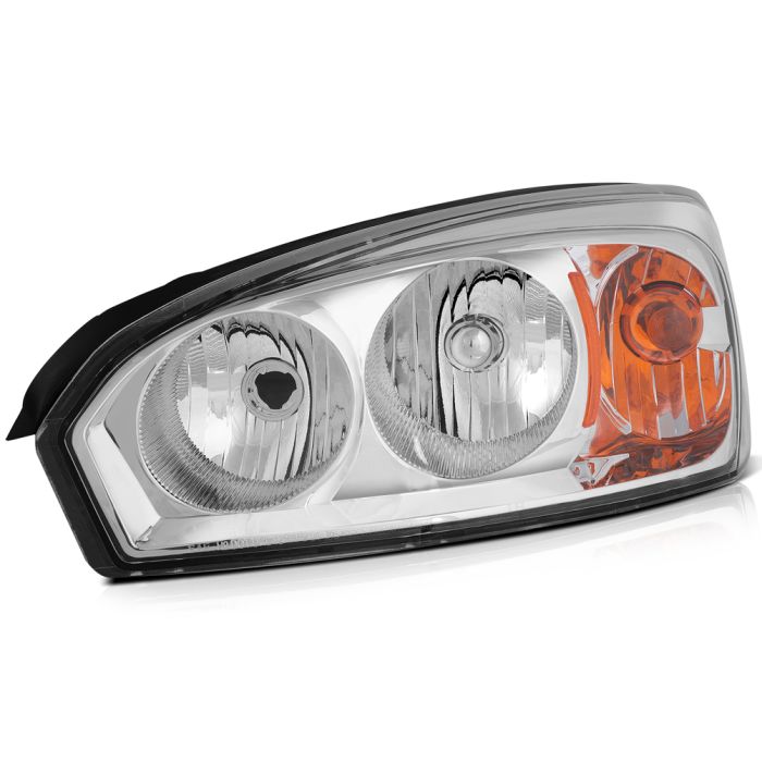 2004-2008 Chevy Malibu Headlights Assembly Driver and Passenger Side Chrome Housing