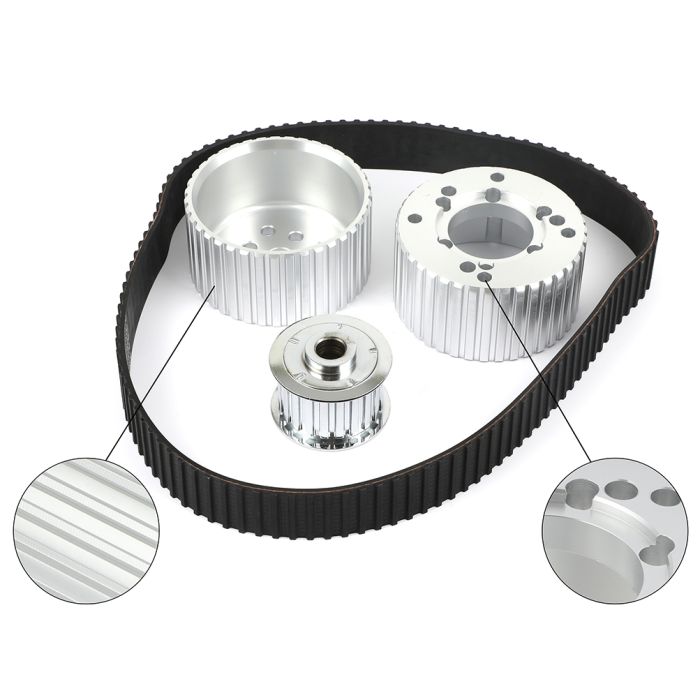 Drive Pulley Kit Fits Small Block Chevy with Short Water Pump 327 350 383