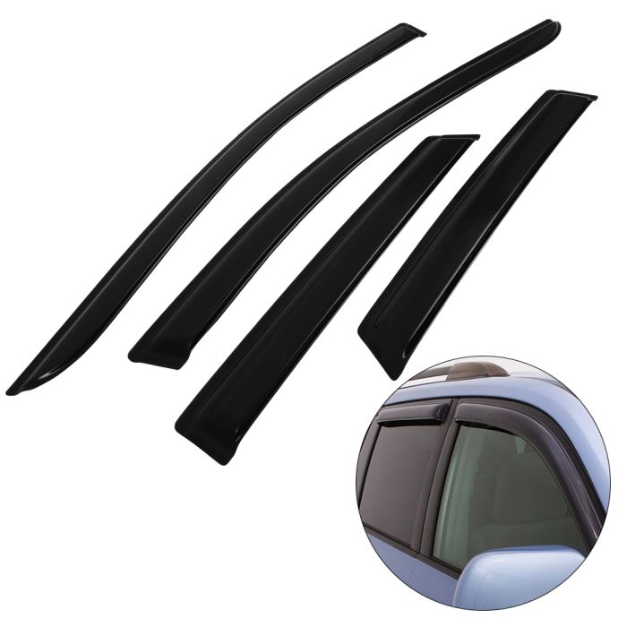 Window Visor Vent Rain Shades Guards Deflectors For 07-15 Lincoln MKX/Ford Edge