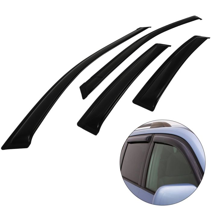 Window Visor Vent Rain Shades Guards Deflectors For 04-08 Acura TL Sedan