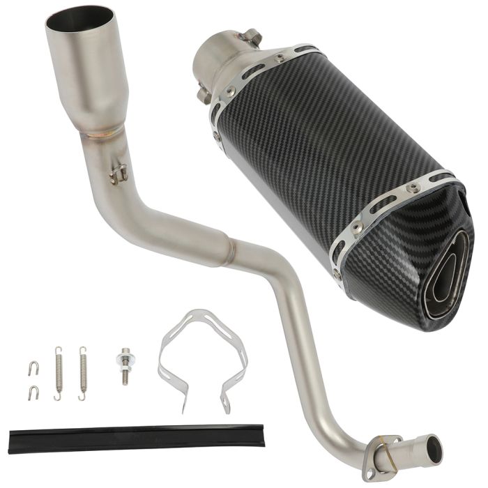 Motorcycle Full Exhaust System Side Pipe End 1pcs 