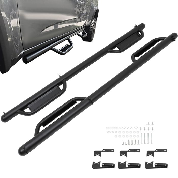 Nerf Bars For 2015-2021 Chevy Colorado/Canyon Crew Cab Running Boards Side Steps
