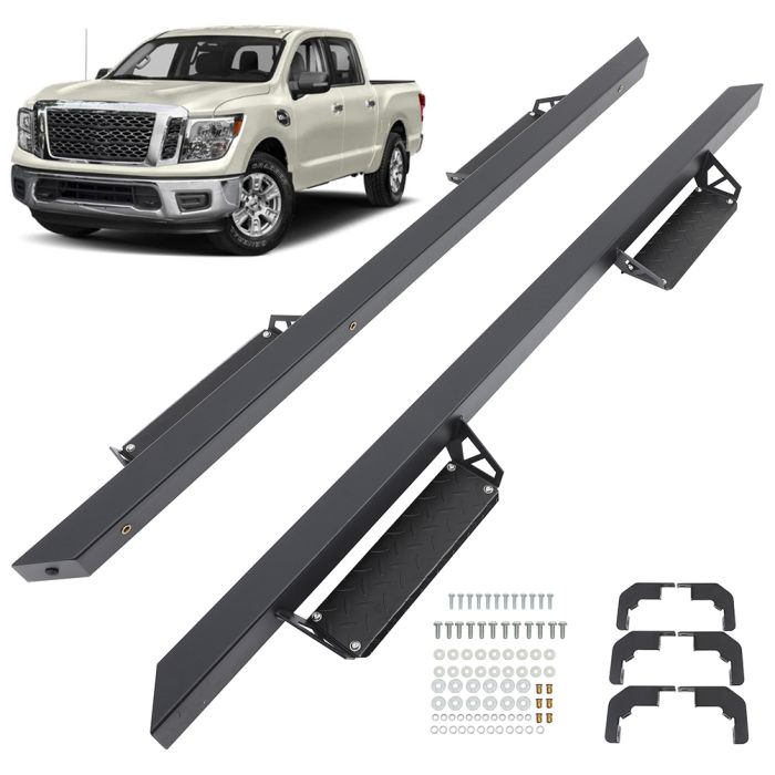 Nerf Bars For Nissan Titan Crew Cab 2004-2021 2020 Drop Side Step Running Boards
