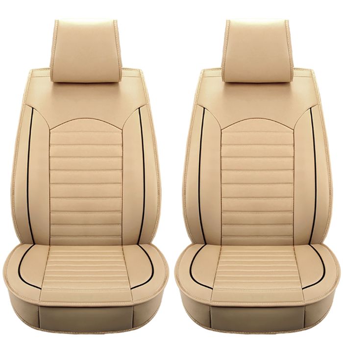 Luxury Leather Car Seat Covers Front Rear Full Set Cushion Protector Universal 169610
