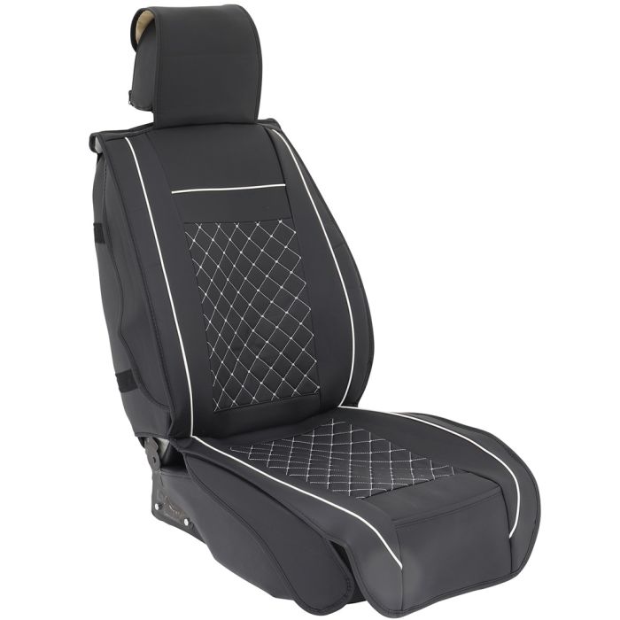 Luxury Leather Car Seat Covers Cushion Full Set Universal Adjustable 169618