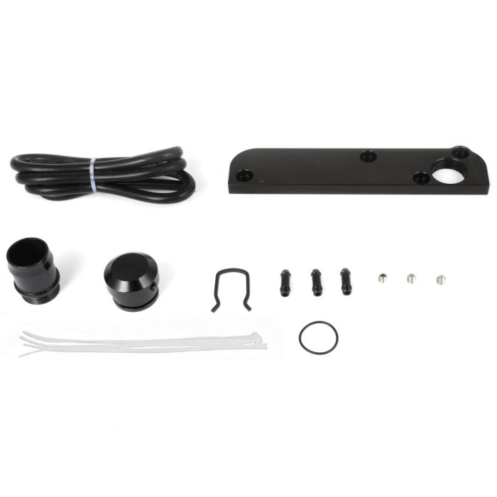 Black Solution Billet PCV Adapter+Boost Cap Kit For Audi For VW 2.0T FSI Engines