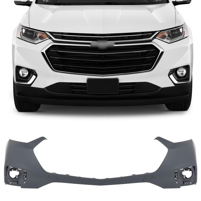 Complete Front Bumper Cover For 2018 2019 2020 2021 CHEVY TRAVERSE GM1014134 Complete Front Bumper Cover For 2018 2019 2020 2021 CHEVY TRAVERSE GM1014134