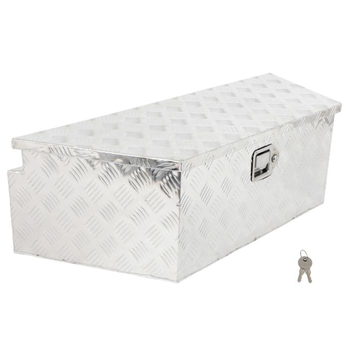 thumbnail image 2 of Top-liftsupport 39x16.5x12 Aluminum Trailer Tongue Tool Box – Truck Bed Storage With Lock – Black 2 of 4