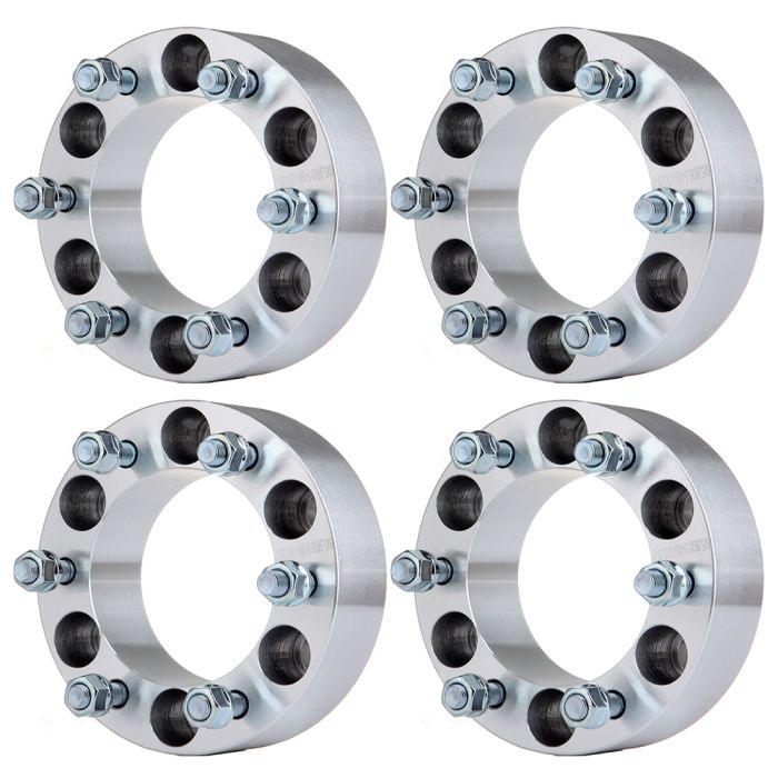 4Pcs 2 inch 6x5.5 6 Lug Wheel Spacers For 97-03 Infiniti QX4 98-04 Nissan Frontier (108mm Bore, 12x1.25 Studs)