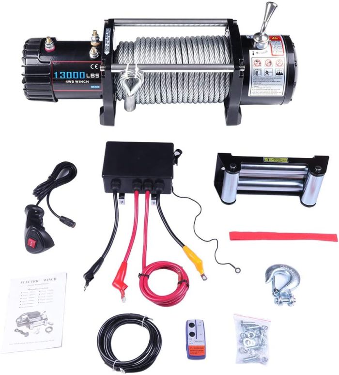 Electric Winch 13000 LBS for SUV/ATV