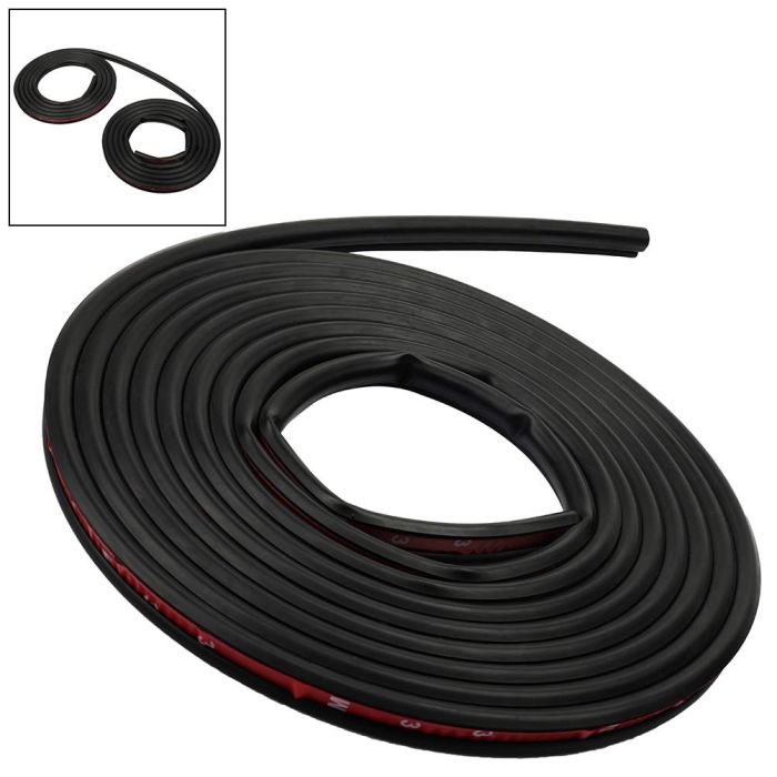 Black 5M Moulding Trim Rubber Seal Strip