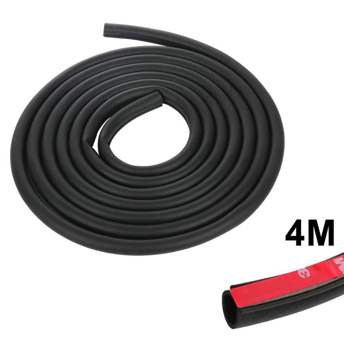 Big 4M 160'' D-shape Protector Car Door Window Hollow Rubber Seal Weather Strip