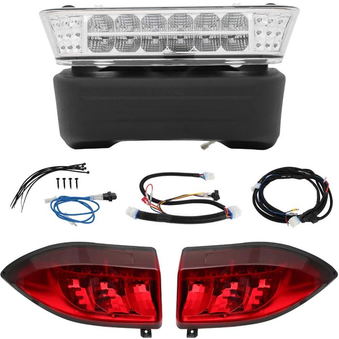 Golf Cart Full LED Headlight Tail Light Kit For Club Car Precedent Carts Gas Electric 1993 up Universal