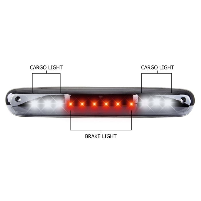 Smoke Lens LED 3rd Brake Light for 2007-2014 Chevrolet Silverado 1500/2007-2013 GMC Sierra