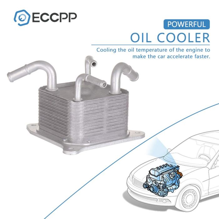 4 Ports Oil Cooler For Nissan CVT Transmission Heat Exchanger 21606-X420C