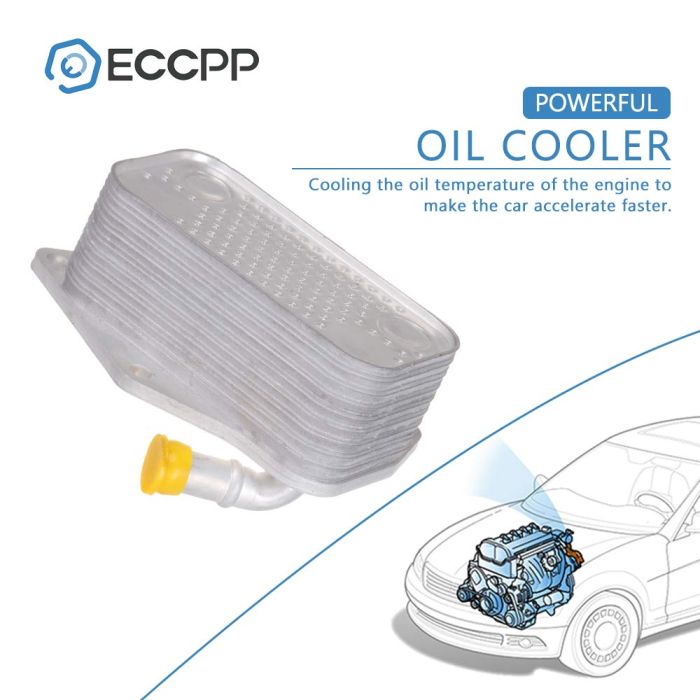 Engine Oil Cooler For 2.5L VW Passat Golf Jetta Beetle Rabbit 07K117021C
