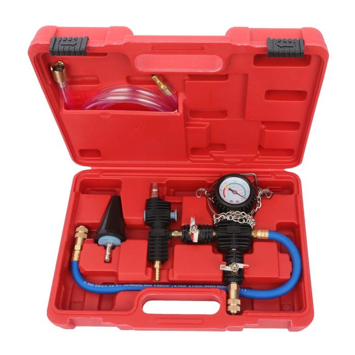 Auto Car Radiator Pressure Tester Vacuum Purge Cooling System Refill Tool Kit US