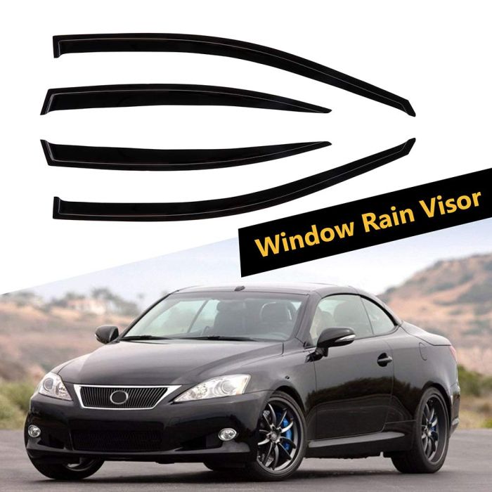 Sun Rain Guard Window Visors(E103536)-4Piece