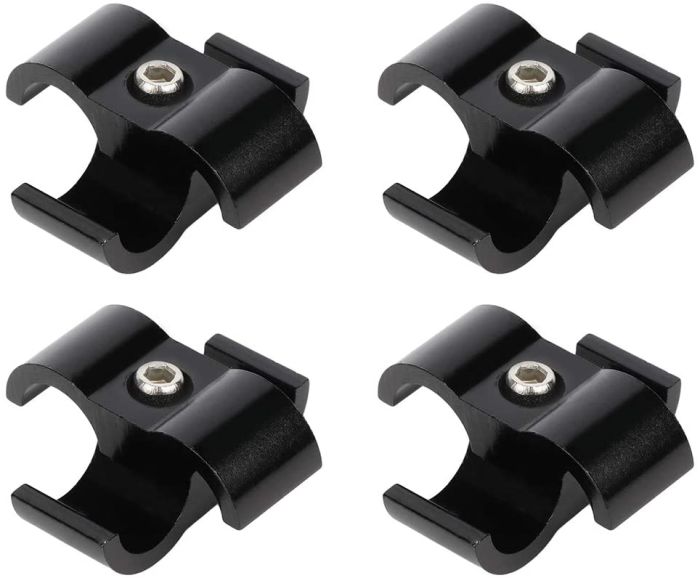 4AN Braided Hose Separator Clamp Fitting Adapter For Oil Fuel Hose Line