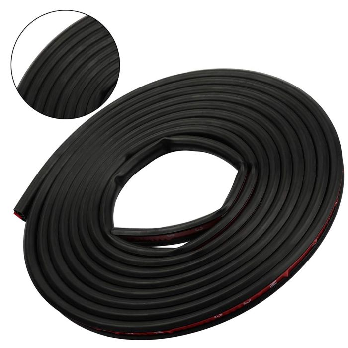 Black 5M Moulding Trim Rubber Seal Strip