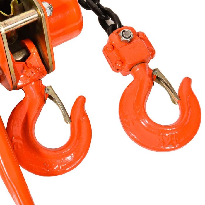  2-Hook Ratchet Lift 3 Ton 10Ft Chain Chain Lever Block Hoist 