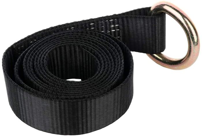 4PCS 2 x 8ft Black Lasso Tow Straps