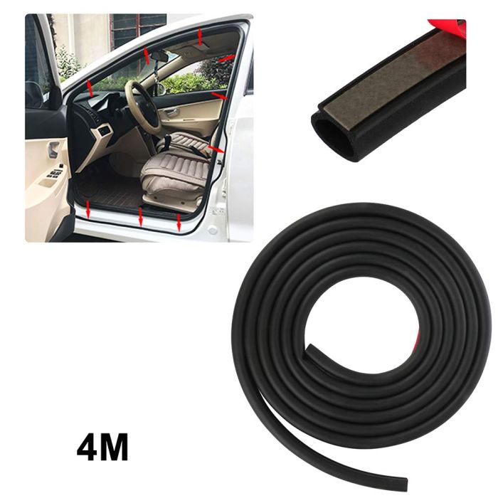 Big 4M 160'' D-shape Protector Car Door Window Hollow Rubber Seal Weather Strip