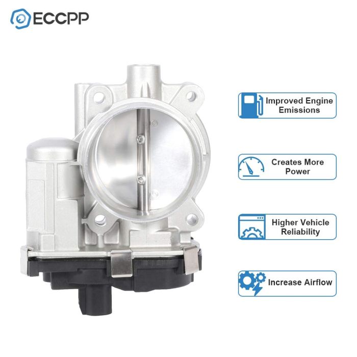 thumbnail image 2 of Throttle Body With Sensor For Chevy Malibu, Pontiac G6/G8, Saturn Aura 3.6L 2007-2009 - 72mm Direct Fit 2 of 3