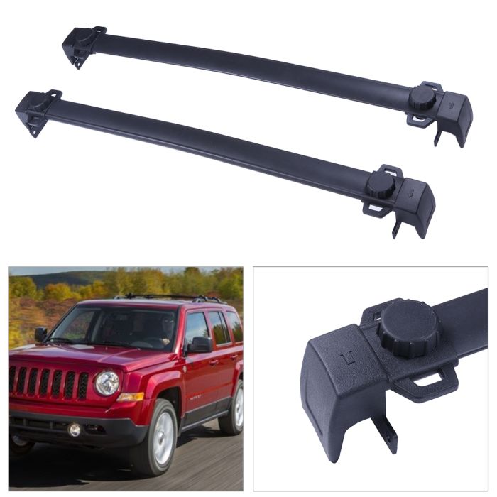 Roof Rack Cross Bars For 2007-2017 Jeep Patriot Aluminum Luggage Carriers