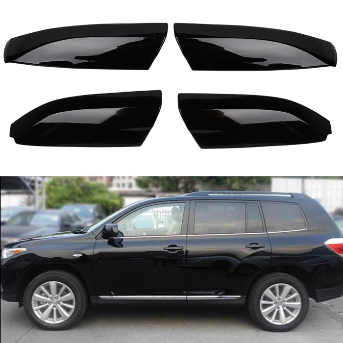 08-13 Toyota Highlander Black Cover Rail End Shell Replacement