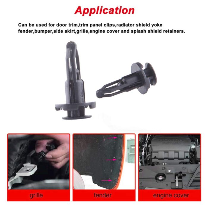 Car Clips Push Type Retainers 