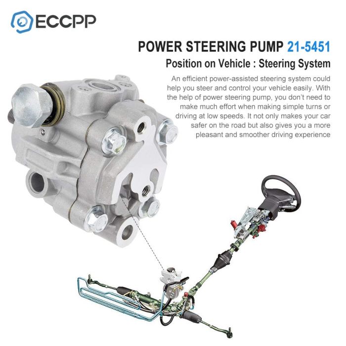 Power Steering Pump for Nissan Frontier 05-14 For Pathfinder 05-12 4.0L 21-5451