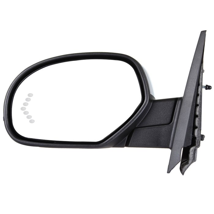 Side View Mirrors For 07-13 GMC Sierra 1500/Chevy Silverado 1500 Power Fold Memory Heated Puddle Light Signal L+R