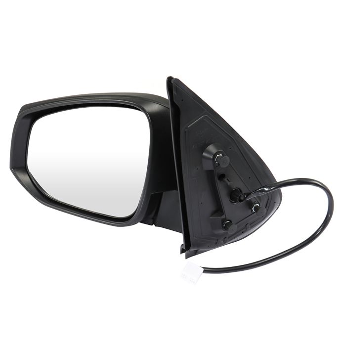 2016-2021 Toyota Tacoma Driver Side View Mirror Power Heated Manual Fold Black (TO1320356)