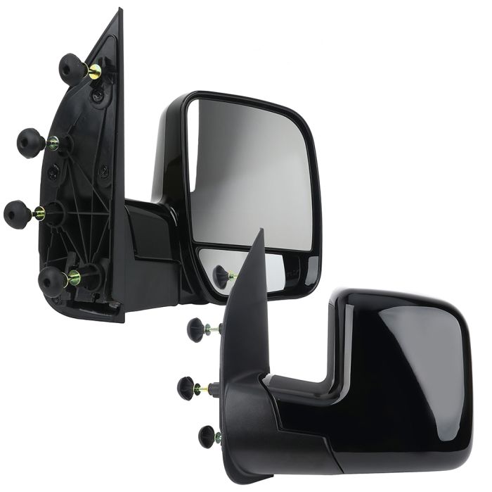Side View Mirrors For 03-08 Ford E150 2002 E350 Econoline Club Wagon Manual Fold LH & RH