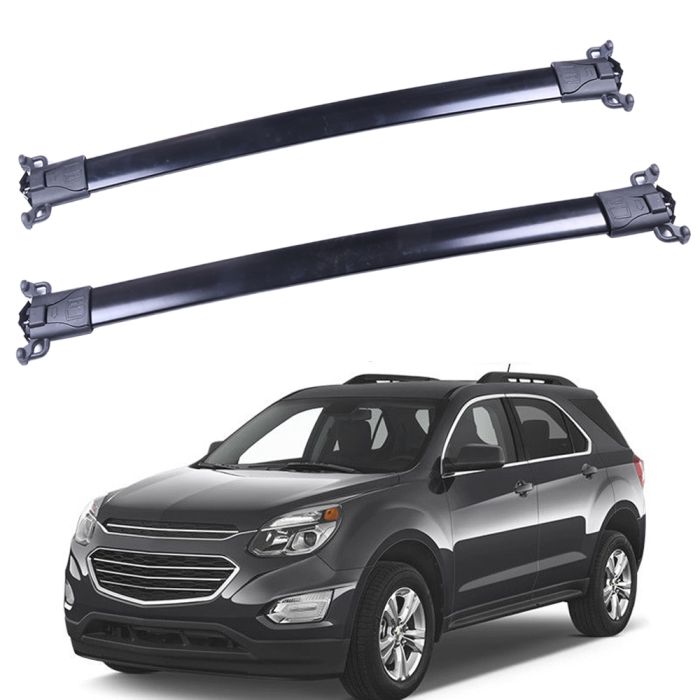 Roof Rack Rail Cross Bar For 10-16 Chevy Equinox, 10-12 GMC Terrain Aluminum Top Luggage Carrier Rack