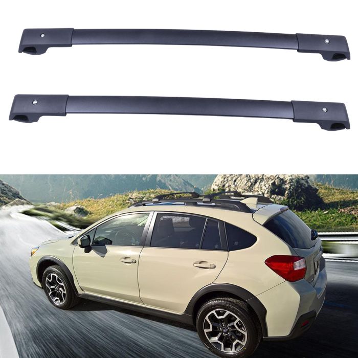 Aluminum Roof Rack Cross Bars For Subaru Impreza 2012-2019, Toyota Tacoma 2005-2018 2Pcs