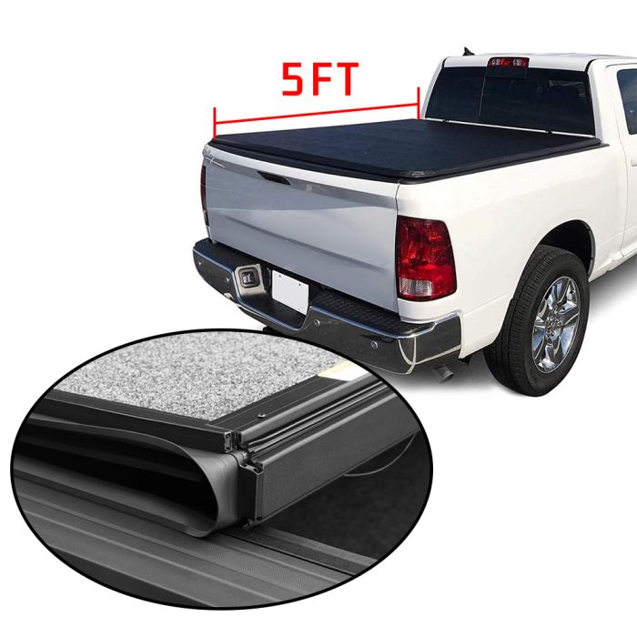 Soft Trifold Tonneau Cover 5FT For Toyota - 1 piece 