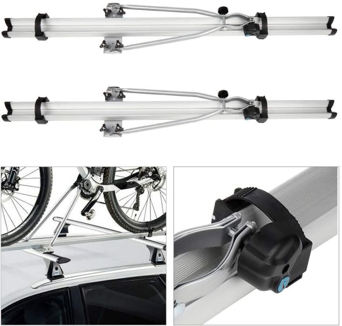 2-Bike Rack Roof Mount Bicycle Carrier - 2pc 