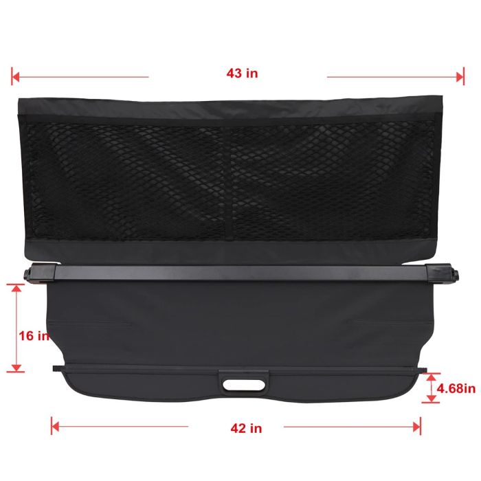 Cargo Cover Shade For Smart Fortwo 0.9L- 1 Piece